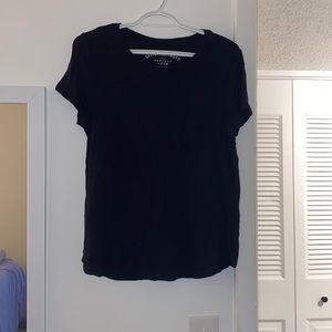 Black Tee w Front Pocket - Aero - M